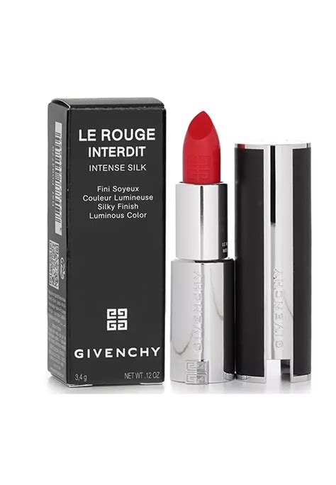 givenchy le rouge 306 carmin escarpin|LE ROUGE INTERDIT INTENSE SILK .